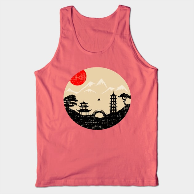 Silhouette scenery Tank Top by Rakos_merch